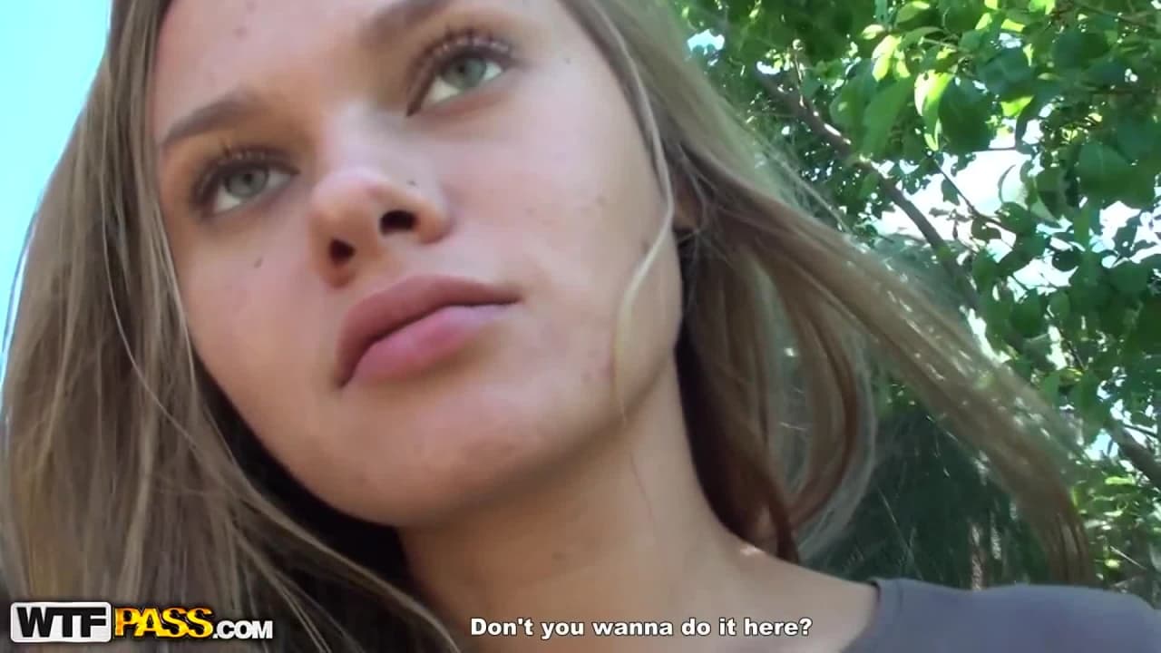 This young blonde will fuck anywhere