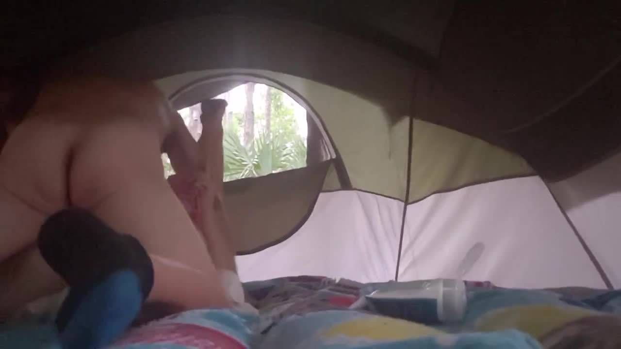 Hot summer fucking in the tent in Florida