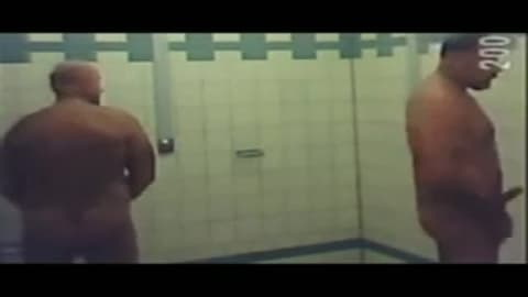 These dirty old men get horny in the shower