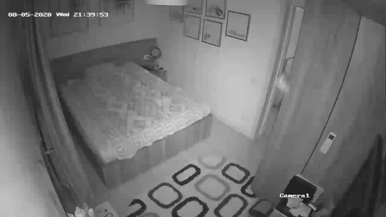 Surveillance camera films this couple fucking