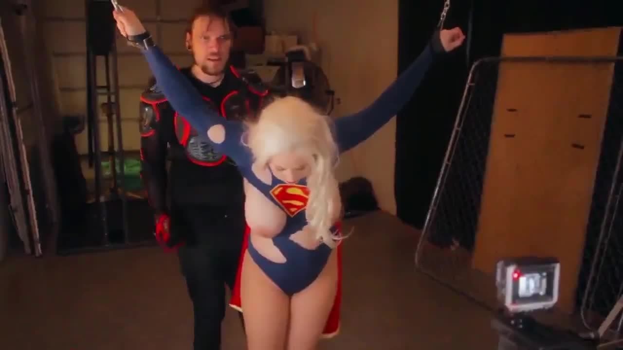 Super girl with a big body get's captured