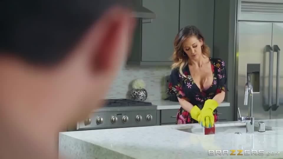 Fucking my stepmom in the Kitchen