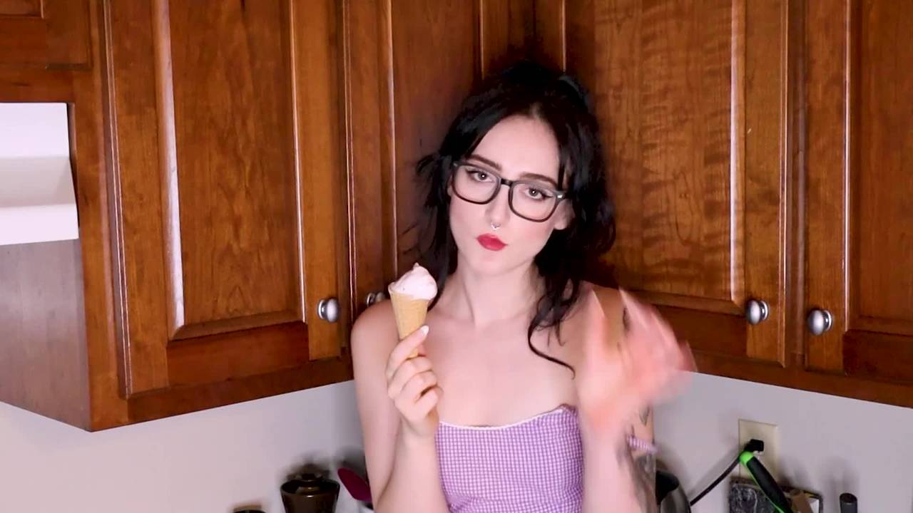 Strawberry ice cream sexy Asmr video